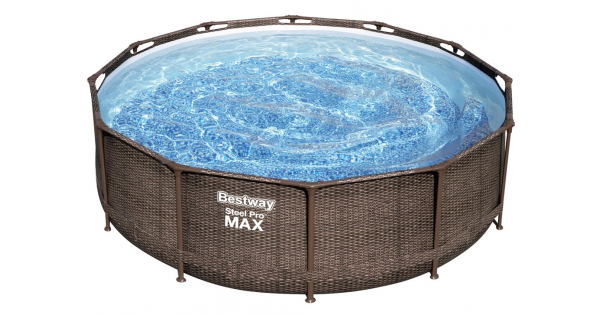 bestway steel pro max rattan 366 x 100 cm